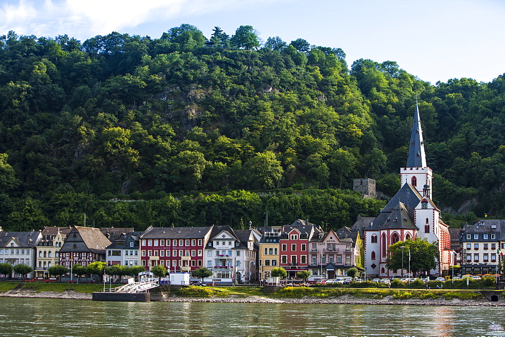 Village of Bacharach in the Rhine valley, Rhineland-Palatinate, Germany, Europe 