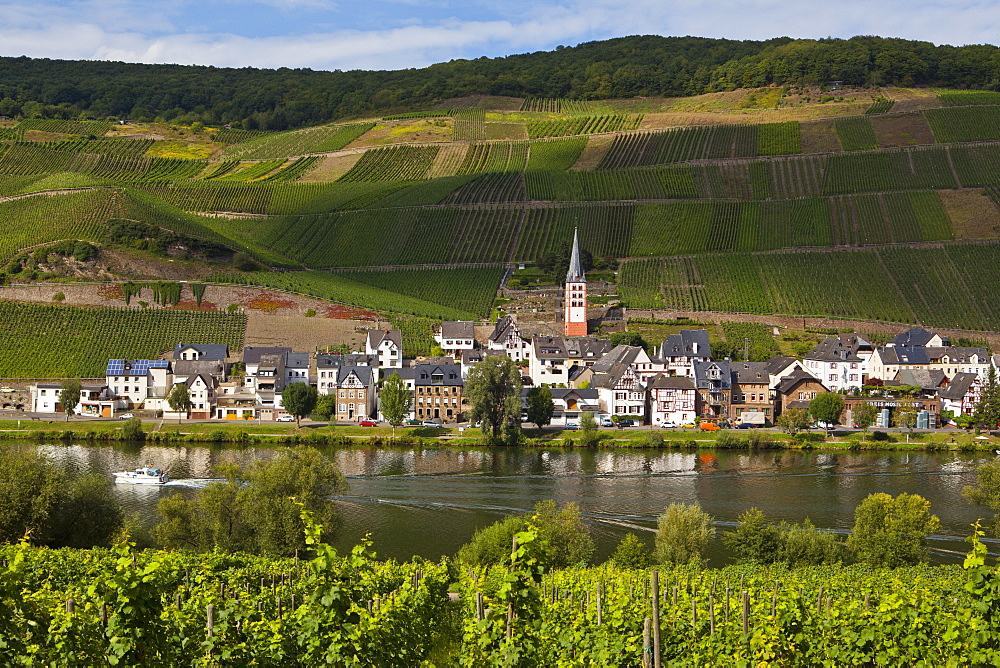 Bernkastel-Kues in the winegrowing center of the Moselle, Rhineland-Palatinate, Germany, Europe 