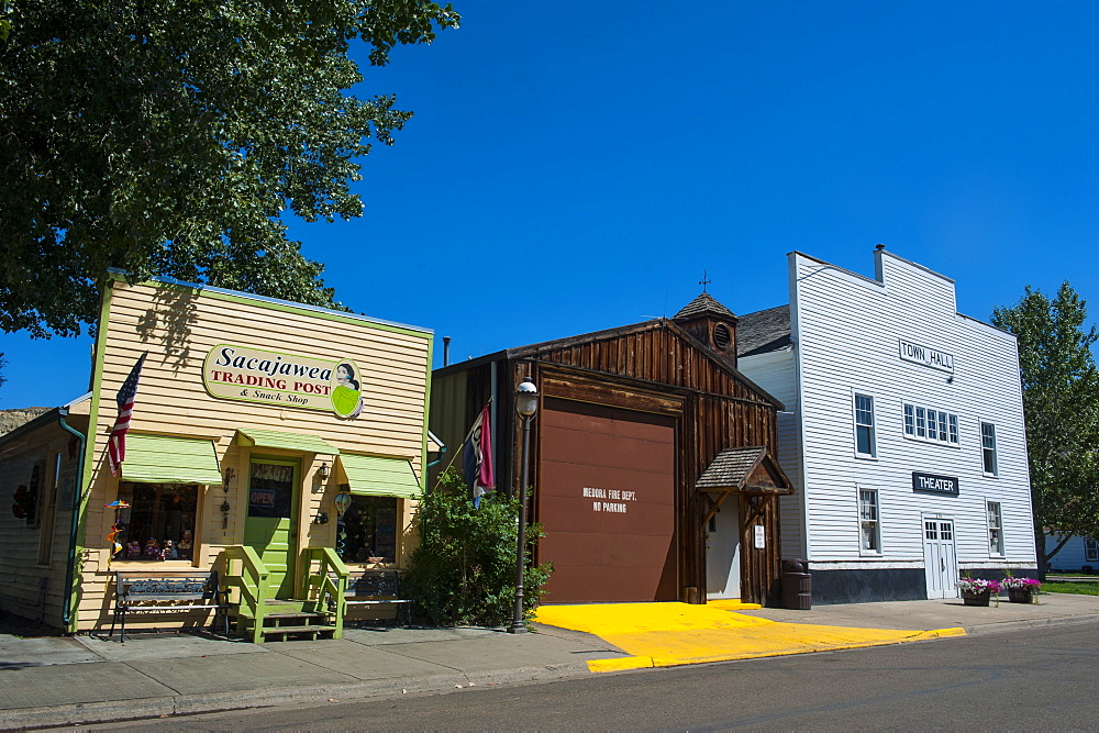 The town of Medora in the Roosevelt National Park, North Dakota, United States of America, North America