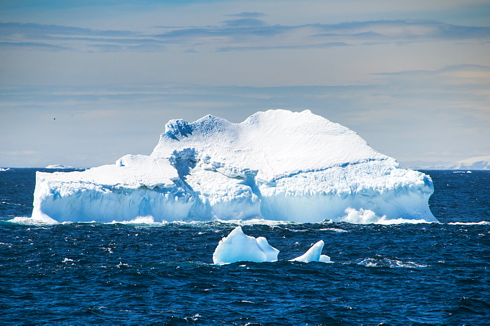 Glacier and icebergs in Cierva Cove, Antarctica, Polar Regions 