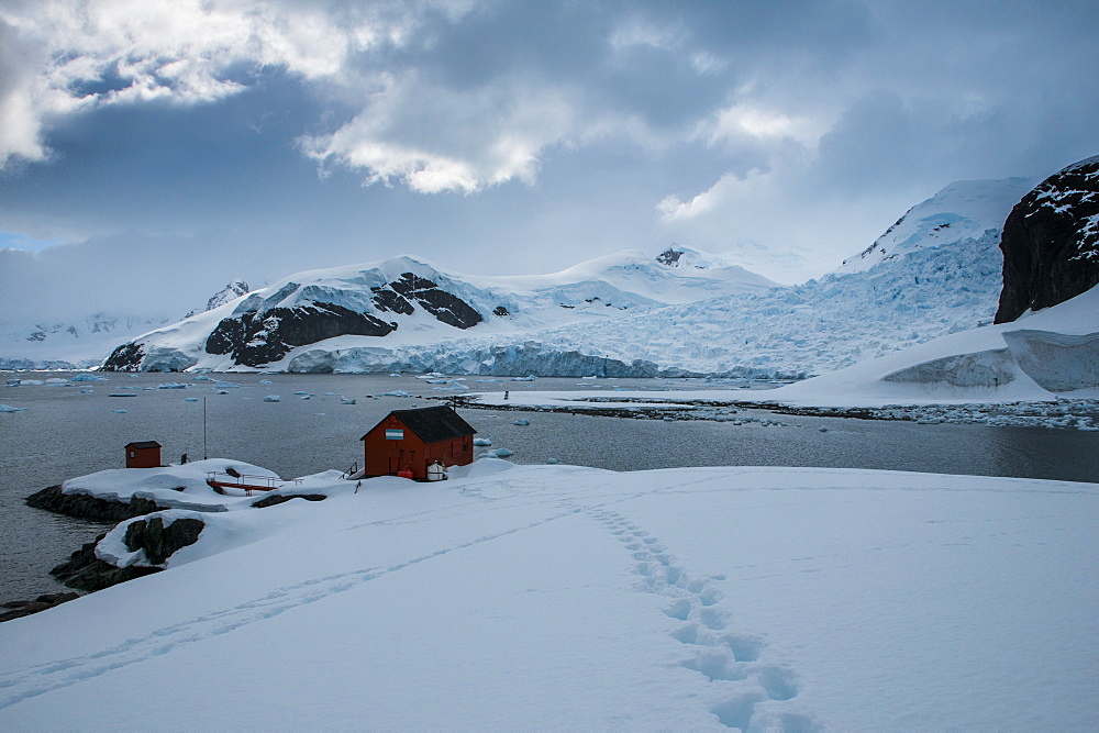 Argentinean research station on Danco Island, Antarctica, Polar Regions 