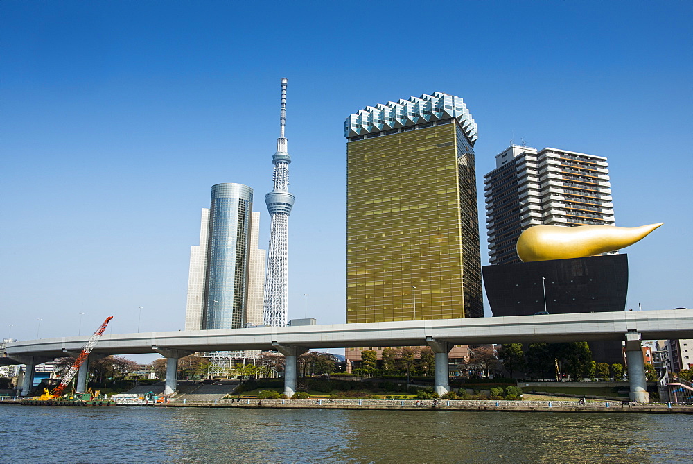 Modern architecture in the Asakusa, Tokyo, Japan, Asia