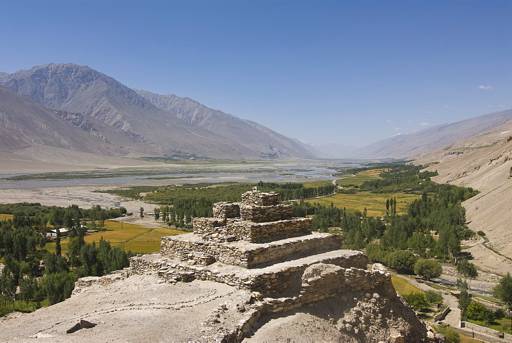 Buddhist holy site of pilgrimage, Vrang, Wakhan corridor, The Pamirs, Tajikistan, Central Asia