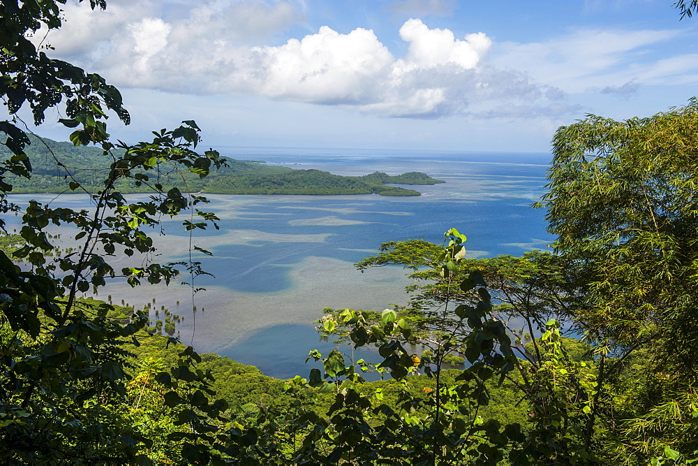 Overlook over the island of Pohnpei (Ponape), Federated States of Micronesia, Caroline Islands, Central Pacific, Pacific 