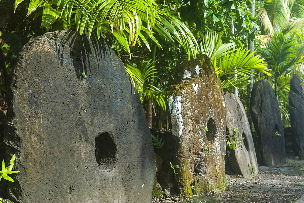 Stone money on the island of Yap, Federated States of Micronesia, Caroline Islands, Pacific 