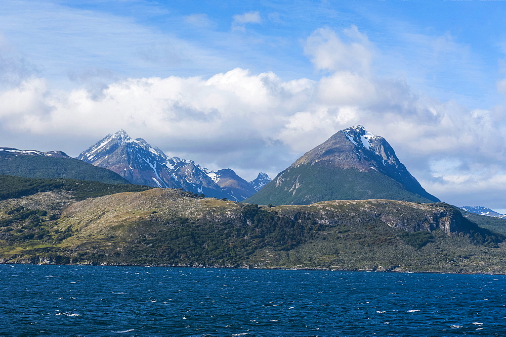 The mountains on the Beagle Channel, Argentina, South America