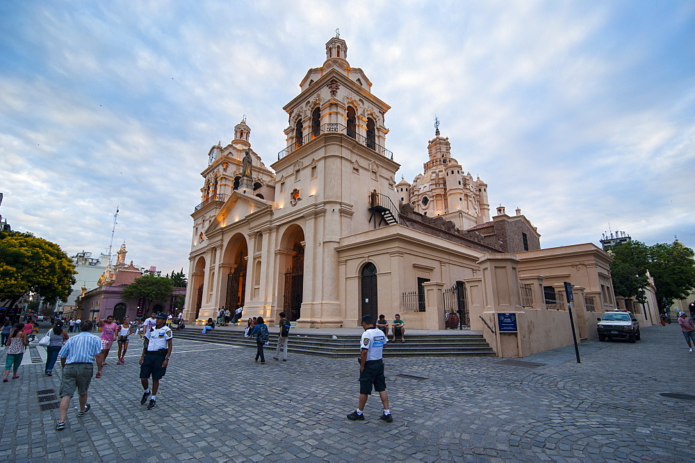 Cathedral of Cordoba at sunset, Cordoba, Argentina, South America