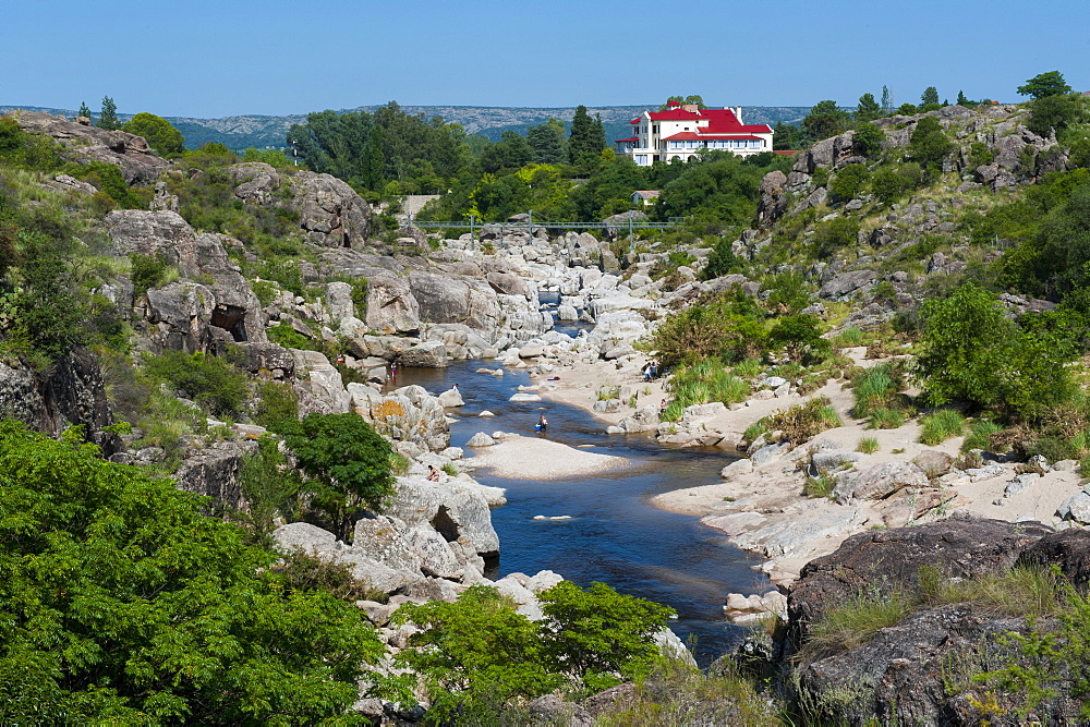 Cragged little creek in Mina Clavero, Argentina, South America