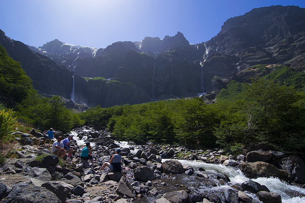 Waterfall in the Nahuel Huapi National Park, Argentina, South America