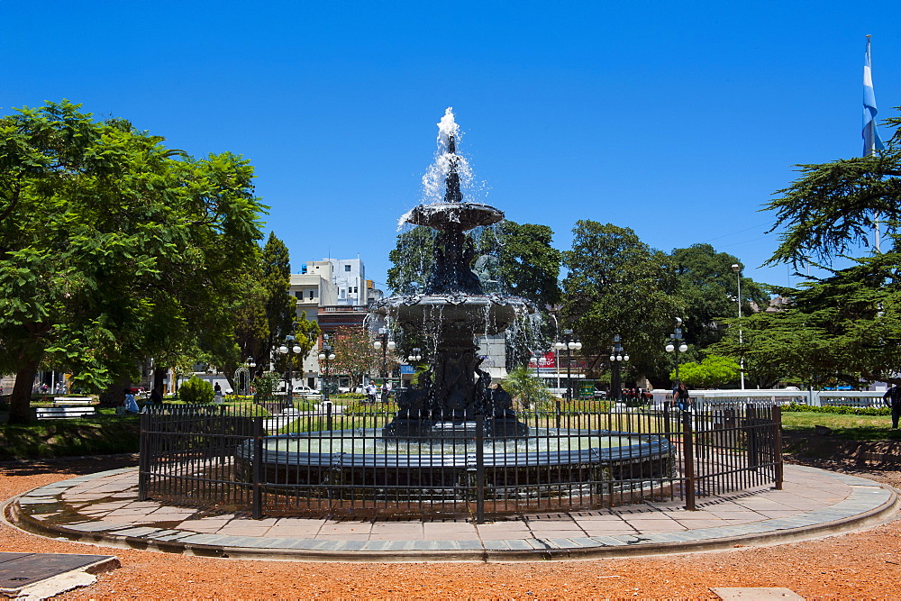 Fountain in the center of Parana, Entre Rios, Argentina, South America 