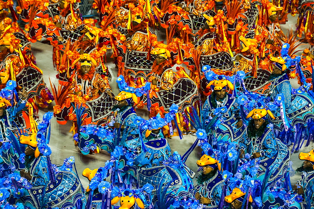 Samba Parade at the Carnival in Rio de Janeiro, Brazil, South America 