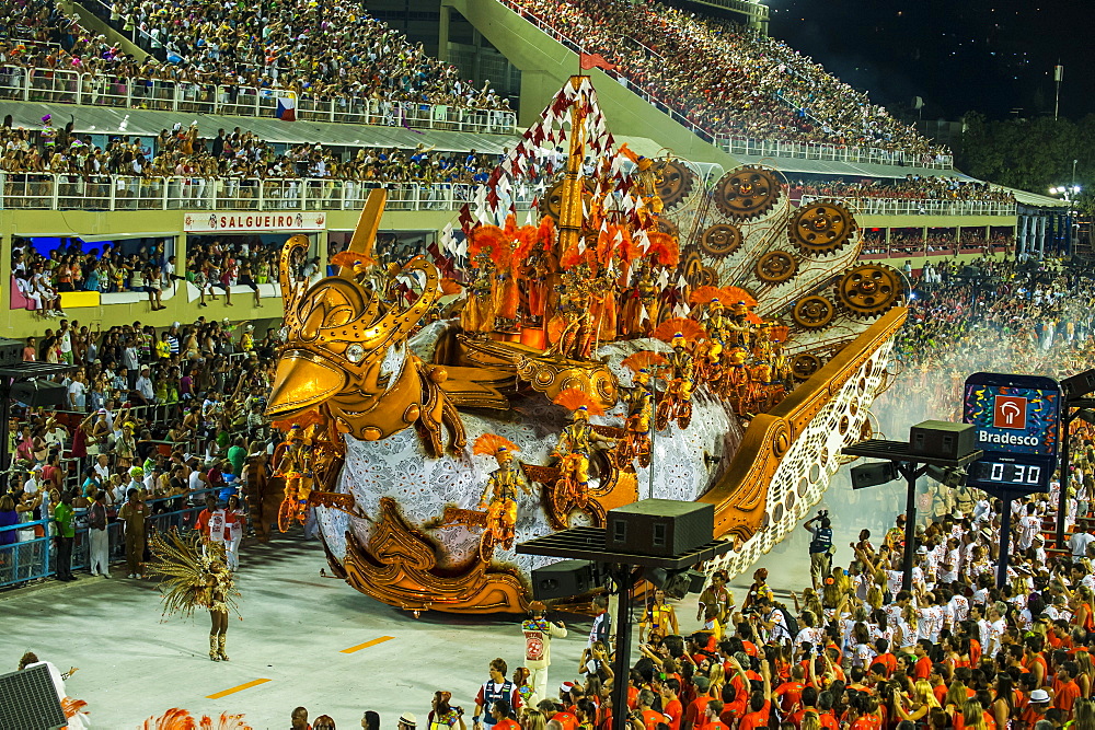 Samba Parade at the Carnival in Rio de Janeiro, Brazil, South America 