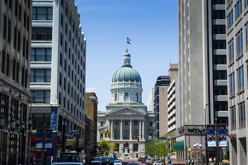 Indiana Statehouse, the State Capitol Building, Indianapolis, Indiana, United States of America, North America 