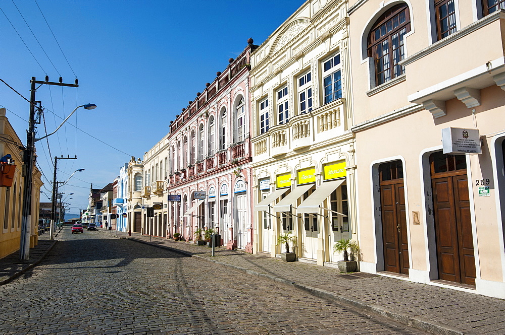 Colonial architecture in San Francisco do Sul, Brazil, South America