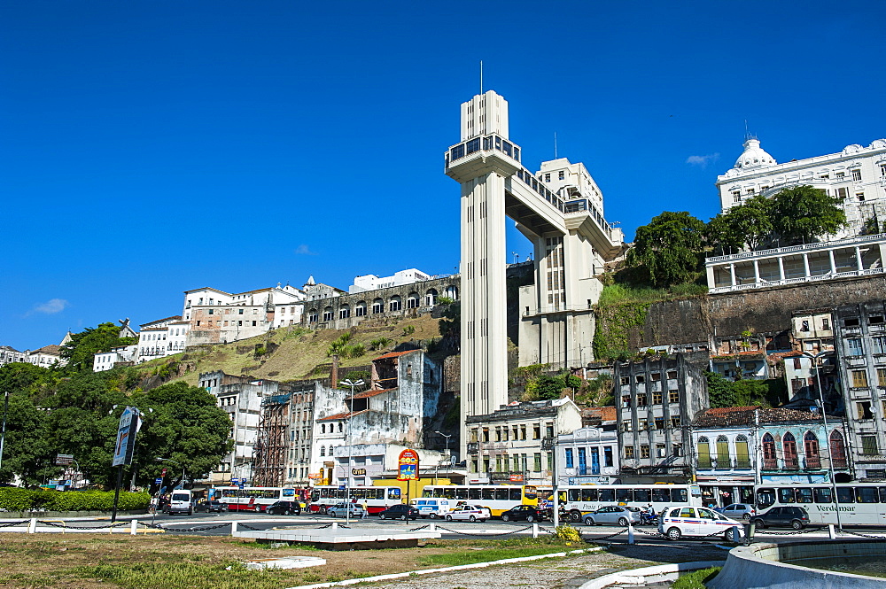 Lacerda Lift in the Pelourinho, Salvador da Bahia, Bahia, Brazil, South America 