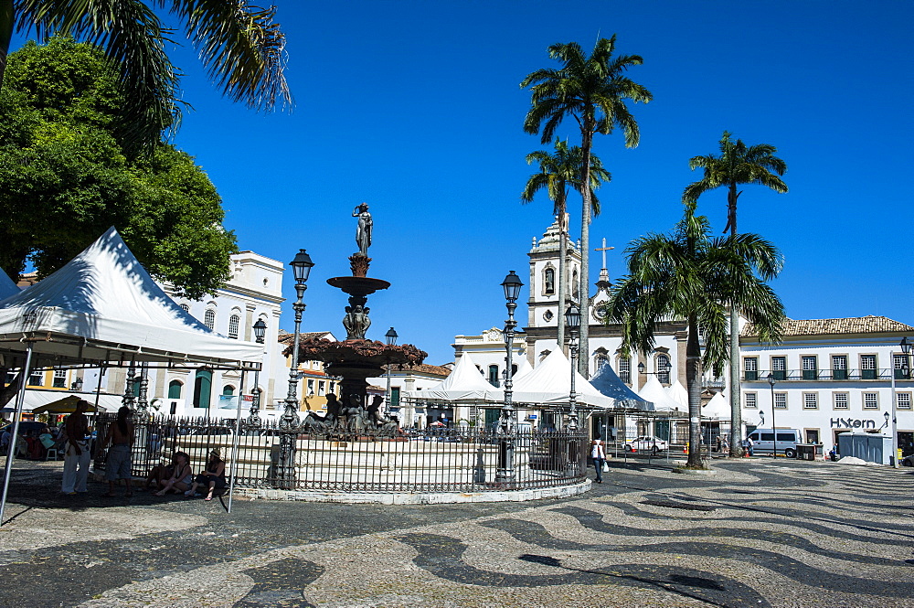 16 do novembro Square in the Pelourinho, UNESCO World Heritage Site, Salvador da Bahia, Bahia, Brazil, South America 