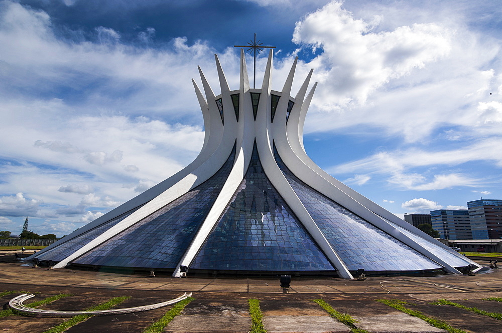 The Metropolitan Cathedral of Brasilia, UNESCO World Heritage Site, Brazil, South America 