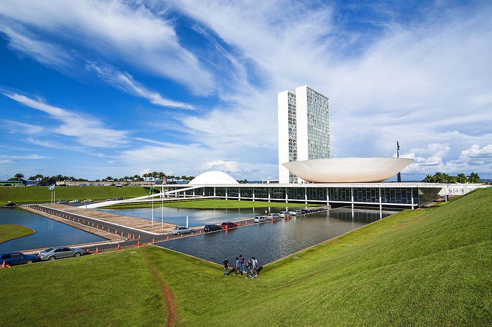 The Brazilian Congress, Brasilia, UNESCO World Heritage Site, Brazil, South America 