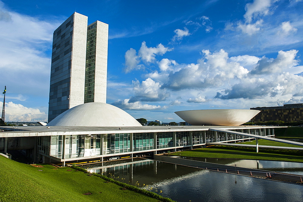 The Brazilian Congress, Brasilia, UNESCO World Heritage Site, Brazil, South America 