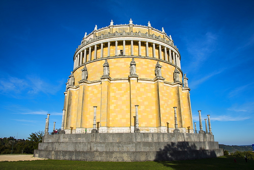 Befreiungshalle (Hall of Liberation) upon Mount Michelsberg above the city of Kelheim, Bavaria, Germany, Europe