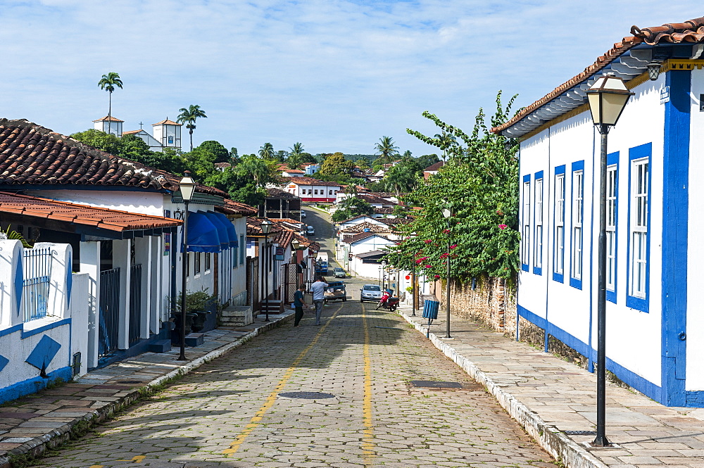 Colonial architecture in the rural village of Pirenopolis, Goais, Brazil, South America