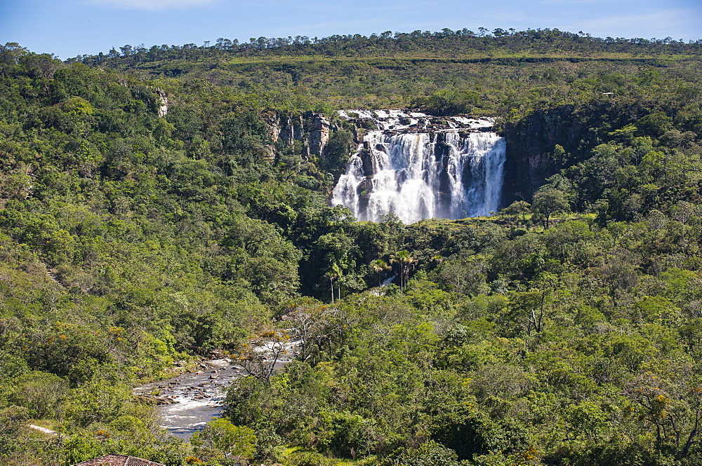 Corumba waterfalls near Pirenopolis, Goais, Brazil, South America