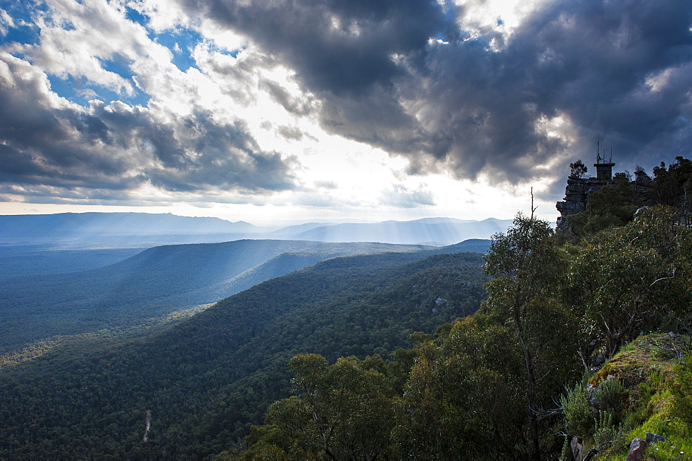 View over the Grampians National Park, Victoria, Australia, Pacific 