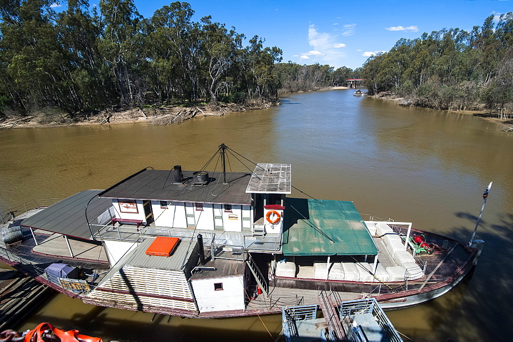 Old steamer in Echuca on the Murray River, Victoria, Australia, Pacific