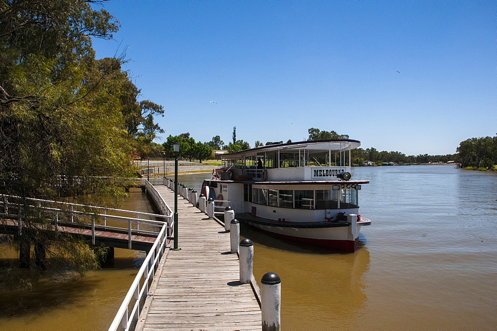 Old steam boat in Mildura on the Murray River, Victoria, Australia, Pacific