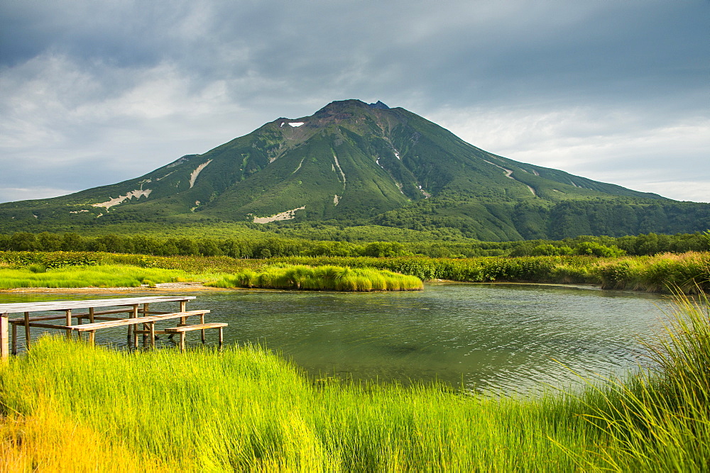 Hot river in the south of Kamchatka, Russia, Eurasia 