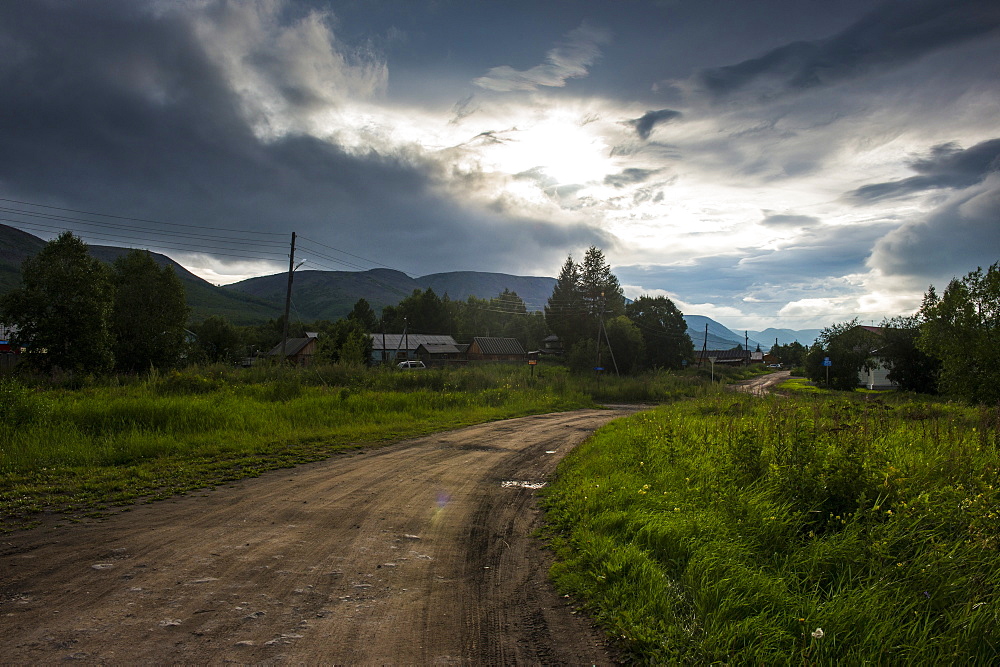 Late afternoon light in Esso, Kamchatka, Russia, Eurasia 