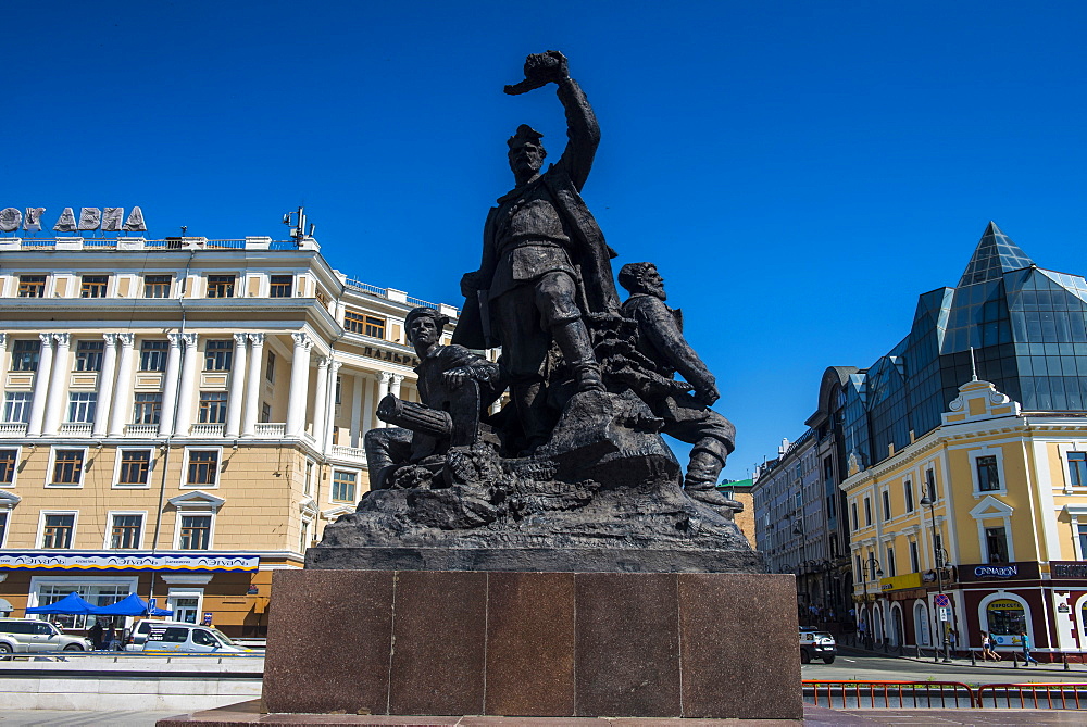 Monument to the Fighters for Soviet Power, Vladivostok, Russia, Eurasia 