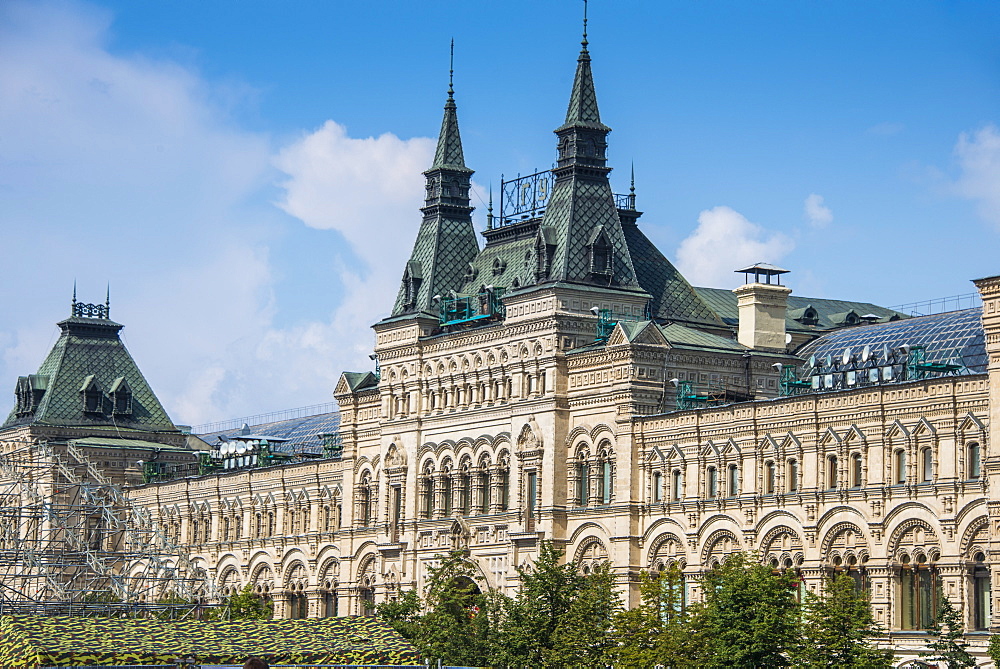 GUM, large department store on Red Square in Moscow, Russia, Europe 