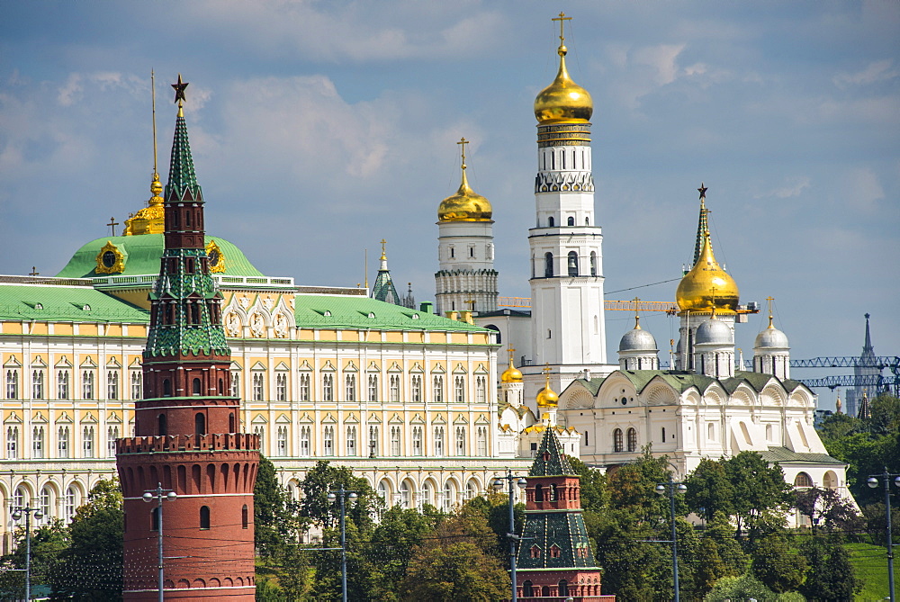 The towers of the Kremlin, UNESCO World Heritage Site, Moscow, Russia, Europe 