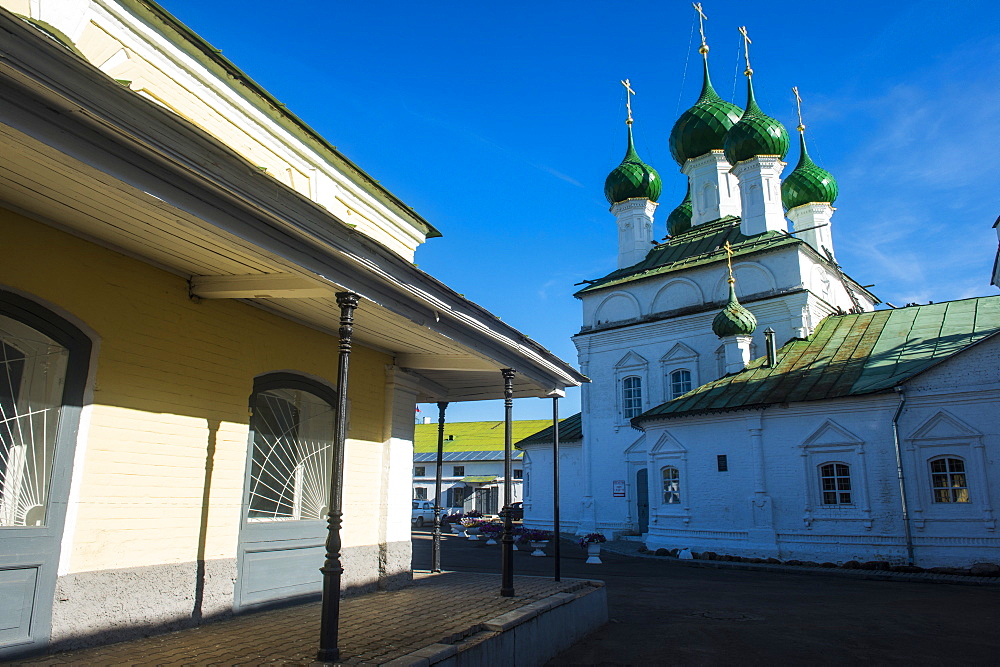 Trading arcades in Kostroma, Golden Ring, Russia, Europe 