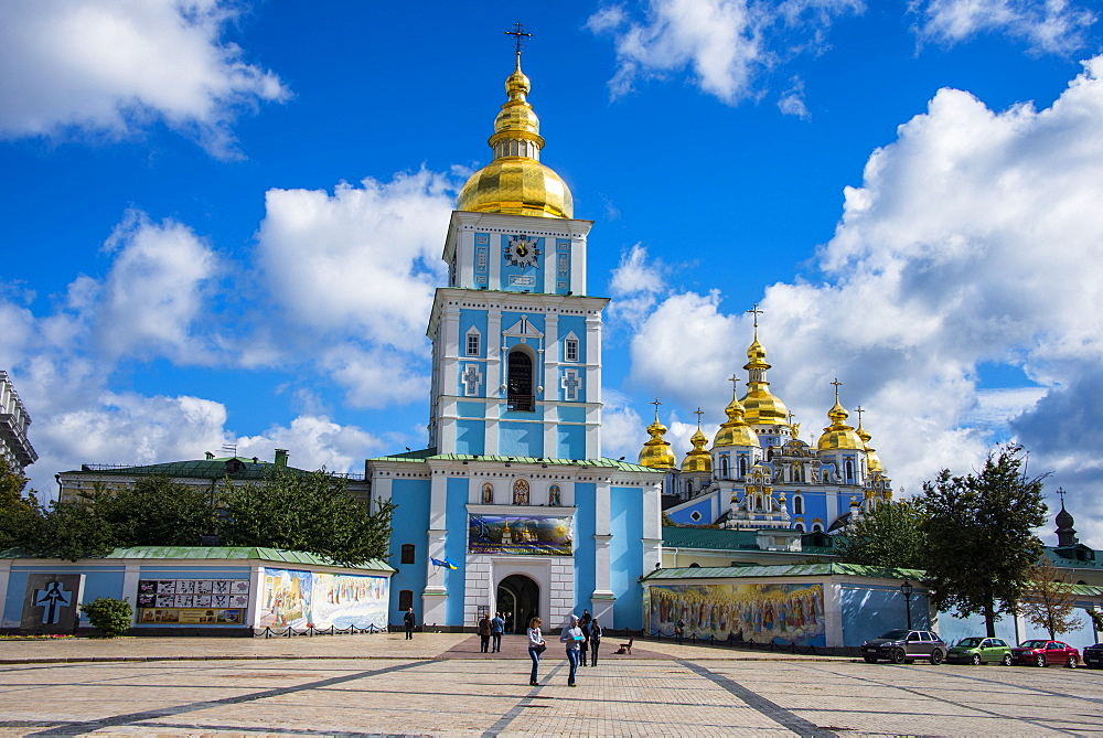 St. Michael's gold-domed cathedral, Kiev, Ukraine, Europe