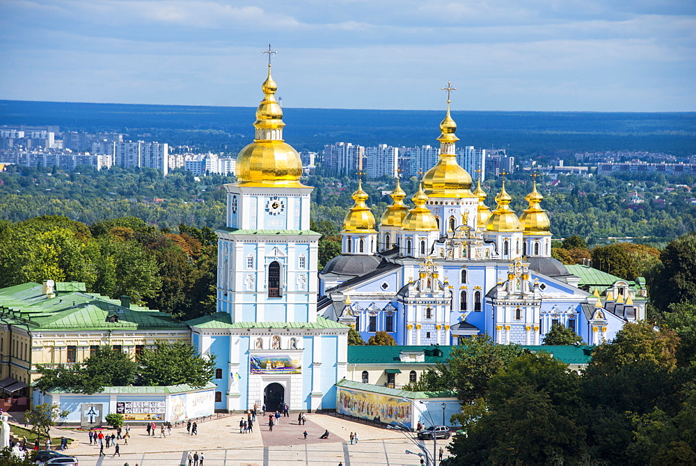 St. Michael's gold-domed cathedral, Kiev (Kyiv), Ukraine, Europe 