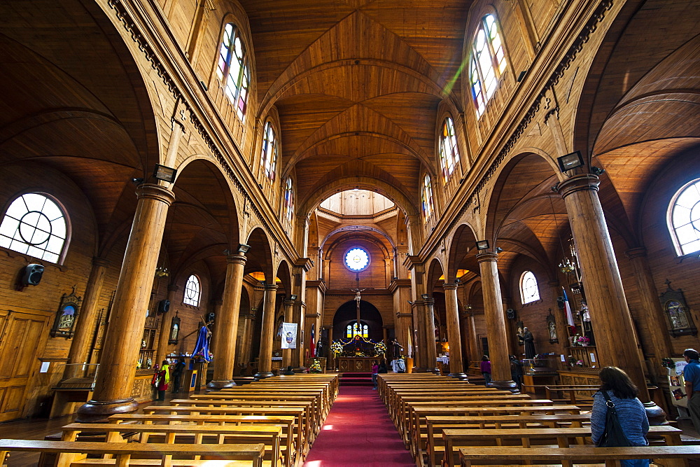 Iglesia San Francisco de Castro, UNESCO World Heritage Site, Castro, Chiloe, Chile, South America 