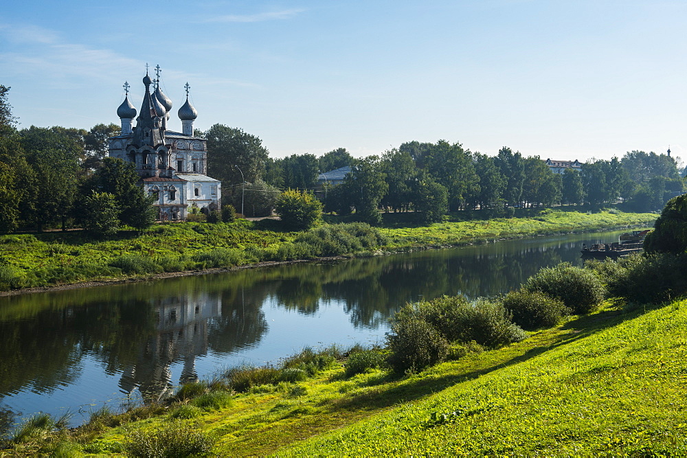 Vologda River in Vologda, Russia, Europe 