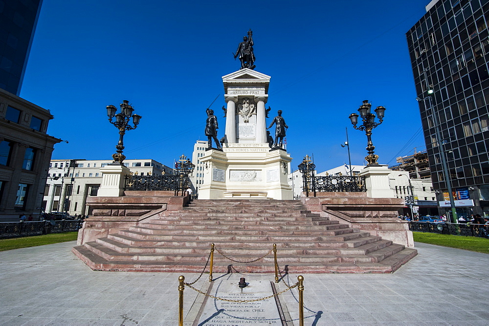 Monument to the Heroes of Iquique, Valparaiso, Chile, South America 