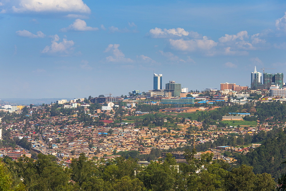 View over Kigali, Rwanda, Africa