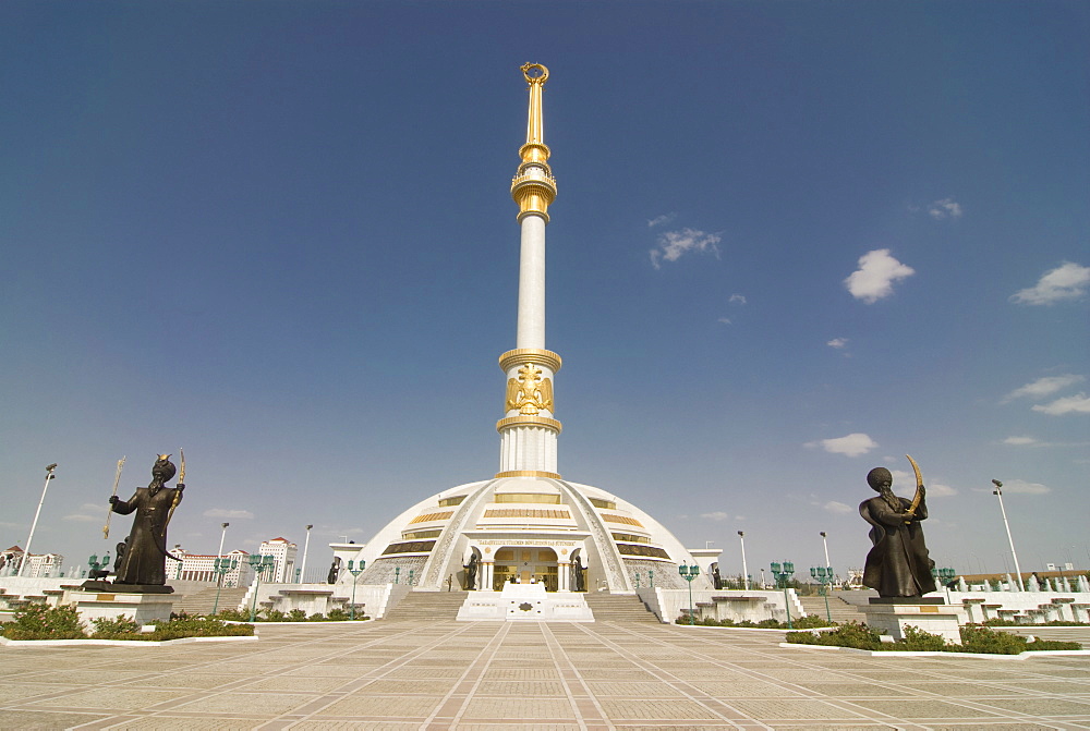 Monument of the Independence of Turkmenistan, Ashgabad, Turkmenistan, Central Asia, Asia