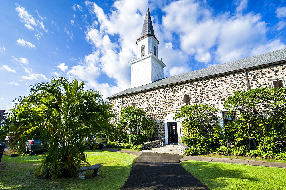 Mokuaikaua church, Kailua-Kona, Big Island, Hawaii, United States of America, Pacific