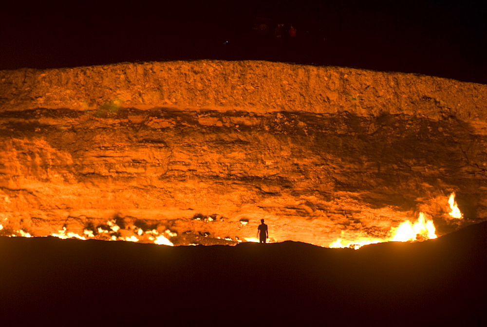 Darvaza Gas crater, Turkmenistan, Central Asia, Asia