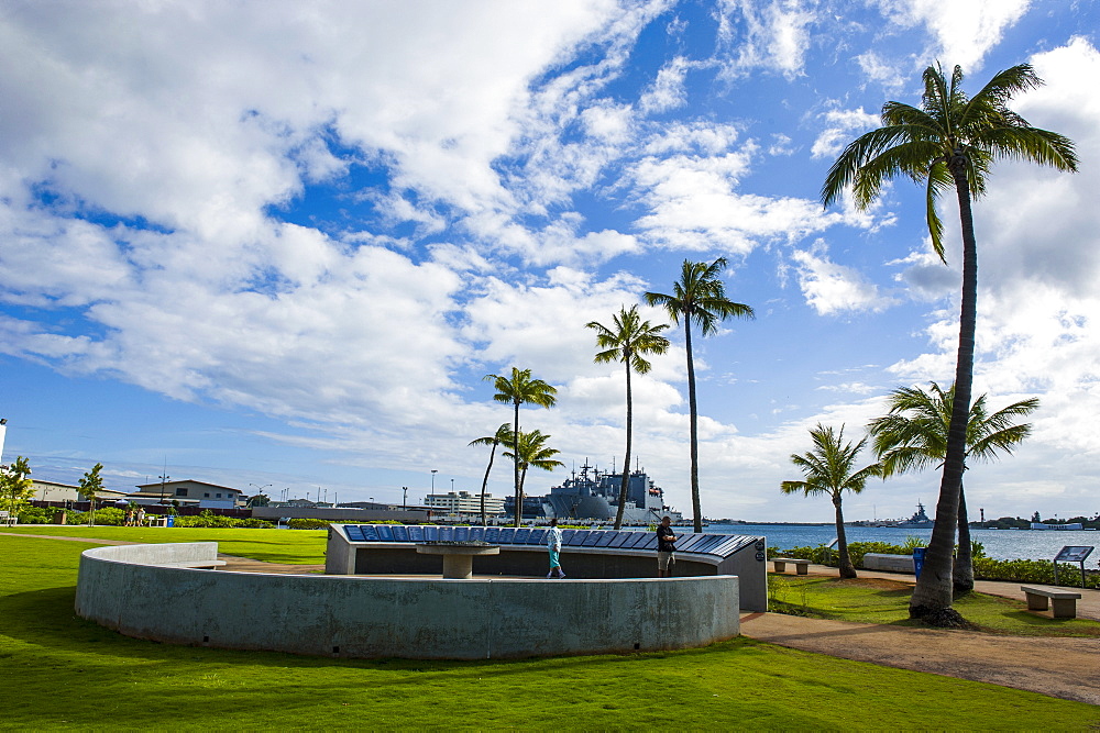 World War memorial in Pearl Habour, Oahu, Hawaii, United States of America, Pacific 