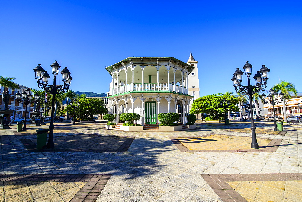 Town square of Puerto Plata, Dominican Republic, West Indies, Caribbean, Central America