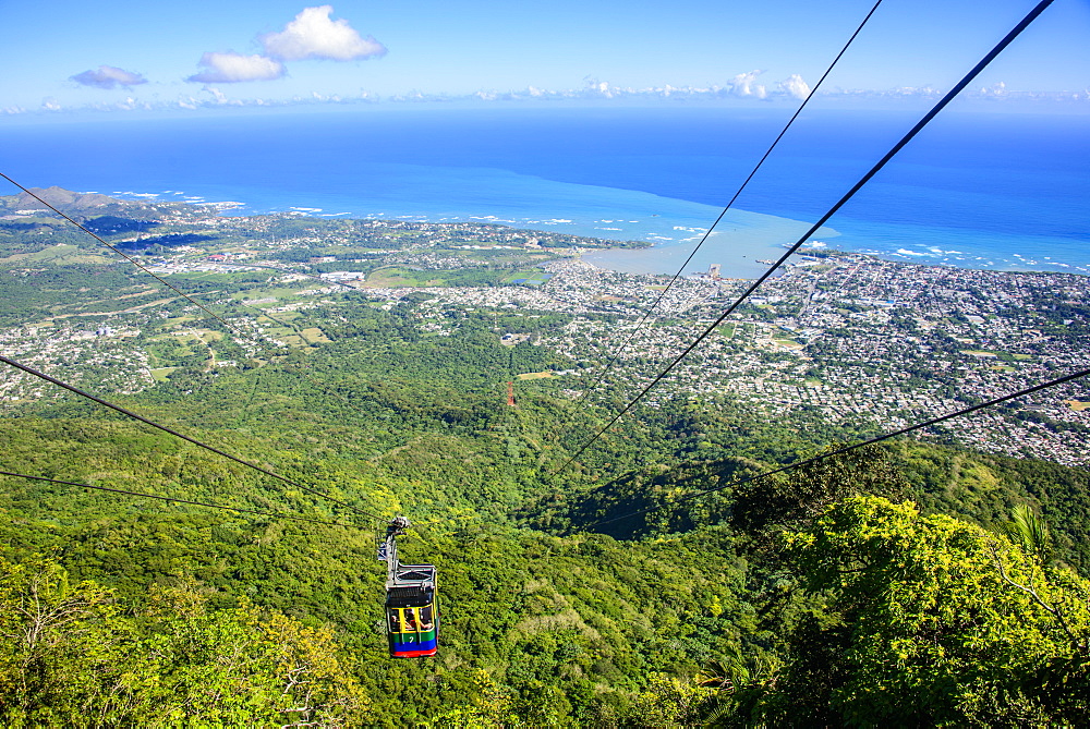 Teleforico, the only cable car in the Caribbean, Puerto Plata, Dominican Republic, West Indies, Caribbean, Central America