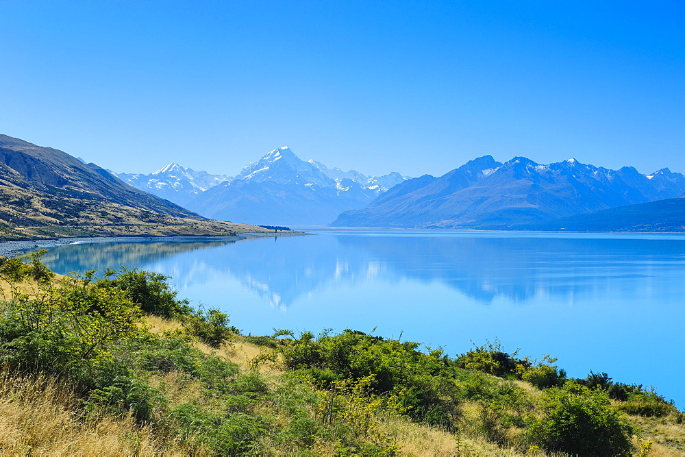 Lake Pukaki, Mount Cook National Park, UNESCO World Heritage Site, South Island, New Zealand, Pacific