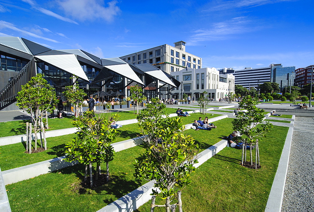 Restaurants around Lambton harbour, Wellington, North Island, New Zealand, Pacific