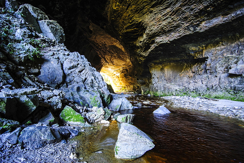 Oparara Arch in the Oparara Basin, Karamea, West Coast, South Island, New Zealand, Pacific